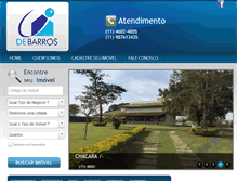 Tablet Screenshot of debarrosimoveis.com.br